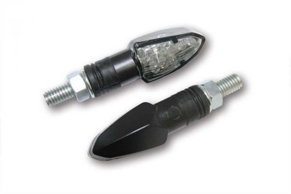 LED-Blinker LIZZARD, schwarz, getöntes Glas, E-geprüft, Paar